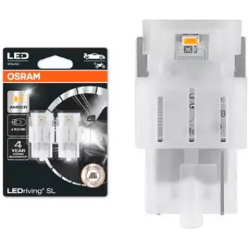 LED spuldžu pāris OSRAM LEDriving SL W21W 12V dzin