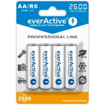 everActive Ni-MH R6 AA 2600 mAh Professional Line 
