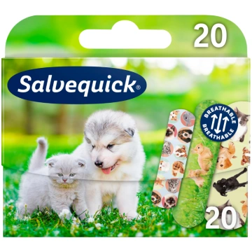 SALVEQUICK Animal Planet plāksteri bērniem N20