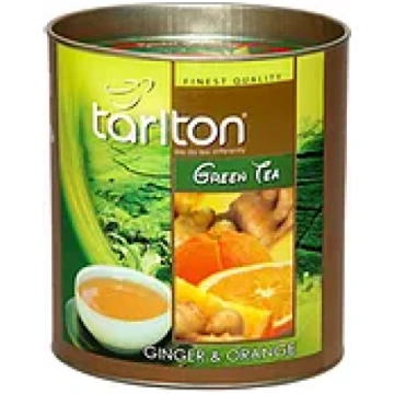 GINGER & ORANGE GREEN TEA 100g Tējas Pasaule