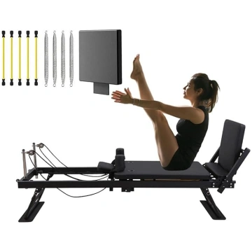 Saliekamais Pilates Reformer trenažieris ar lēkšan