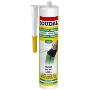 Soudal akrila hermētiķis 280ml Balts, elastīgs, kr