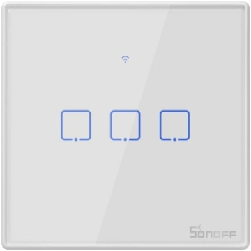 Smart Switch WiFi + RF 433 Sonoff T2 EU TX (3-chan