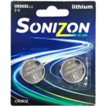 Sonizon Lithium Cell CR2032 3V 2pcs Baterijas 9121