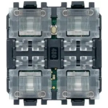 Comando domotico a 4 comandi con attuatore 2 modul
