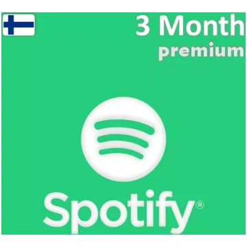Spotify Premium dāvanu karte 3 mēnešiem (Somija)