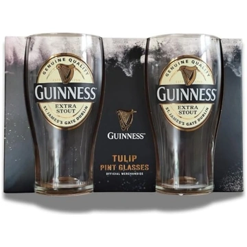 Guinness Official Extra Stout Pint Stikls - 2 gaba