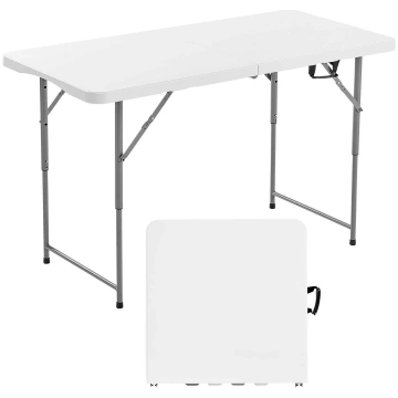 VEVOR VEVOR Folding Table, 4 Ft Heavy Duty Portabl