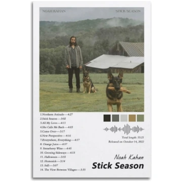 AYUBQ Noah Kahan Plakāts Sienas mākslas albums Mūz