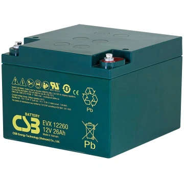 Akumulators 12V 26Ah Pb CSB CSB Battery