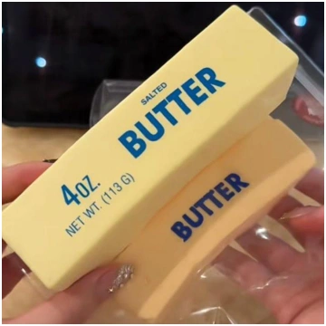 Funny Butter Cheese Stick Squish Stress Ball Slow