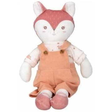 Auduma lelle Arias Fox, 34 cm, rozā krās