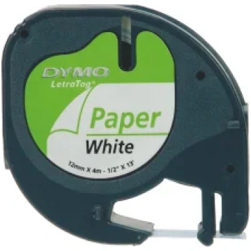Marķēšanas lente papīra DYMO LetraTAG, 12mmx4m 119