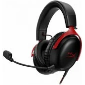 HyperX Cloud III Black/ Red austiņas 727A9AA-HYPER