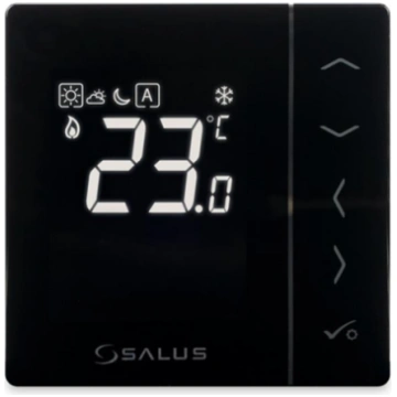 Salus termostats VS35B, 230 V, melns VS35B