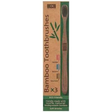 Zobu birste Xpel Bamboo Toothbrush, brūna krās