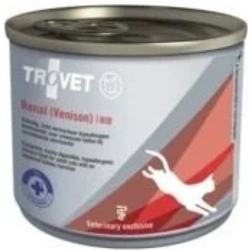 Mitrā kaķu barība Trovet Renal Venison, rīsi/briež