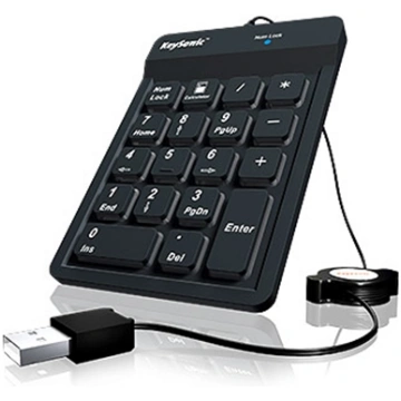 KeySonic ACK 118 BK Numeric Keypad USB 22084