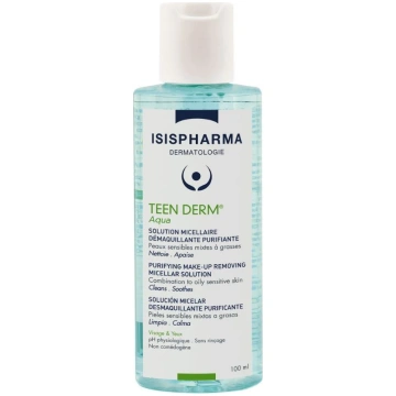 ISISPHARMA TEEN DERM micelārais ūdens taukainai ād