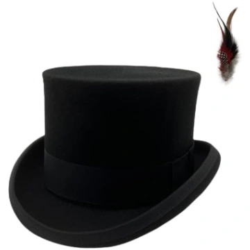 Augšējā cepure Vīriešu Steampunk melones cepure Si