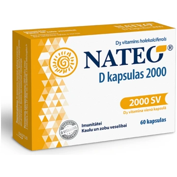 Nateo D 2000 SV kapsulas N60