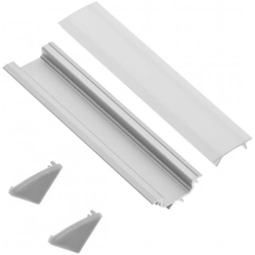 LED sloksnes profils GTV Glax Kampinis 45° ZGLAXKT
