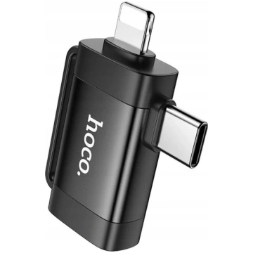 Adapter USB Hoco UA31F USB-C - Lightning + USB-A C