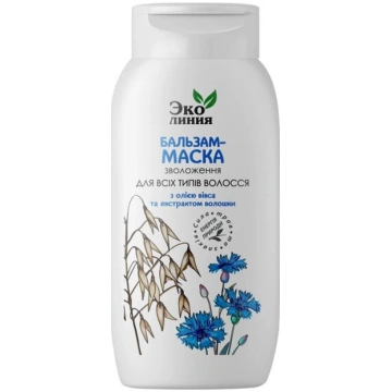Balzams-maska visiem matu tipiem Eko Line, 400ml