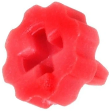 Knob; with pointer; red; Ø6.3mm; for mounting pote