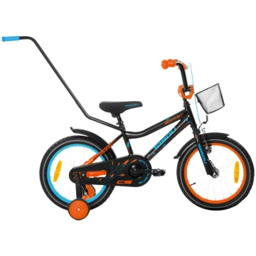 Bērnu velosipēds TABOU Rocket CS, 16" melns/oranžs