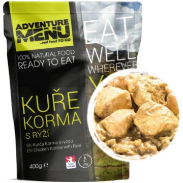 Chicken Korma with rice Adventure Menu