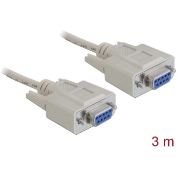 Delock RS-232 Cable Serial D-Sub 9 female to femal