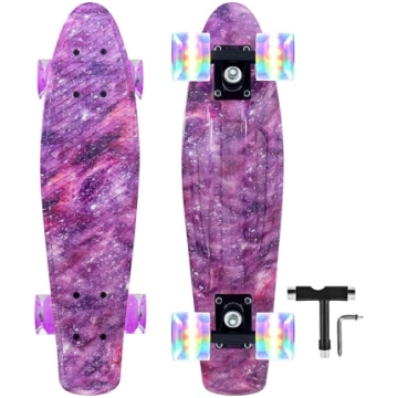 Nattork Skateboards 22 collu Mini Cruiser Purple S