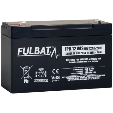 Fulbat 6-12 F1 6V 12Ah F1