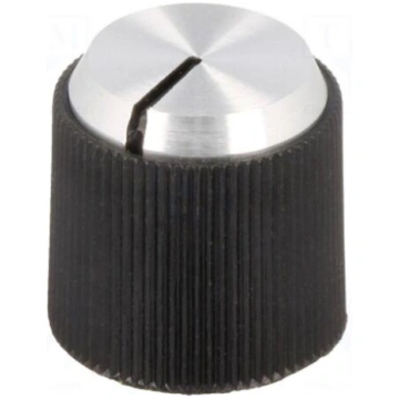 Knob | with pointer | aluminium,thermoplastic | Øs