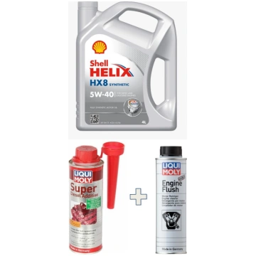 KIT-Shell-Helix-HX8-5W-40-barattolo-4-Lt + Liquimo