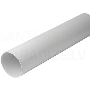 EUROPLAST apaļais kanāls plastmasas, Ø125mm, 1.5m 