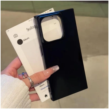 Luxury Square Soft Siicone Frame Clear Shockproof 