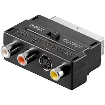 PremiumCord Adapter SCART-3x cinch + S-video s pře