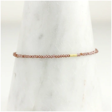 Garnet + 18k Bracelet