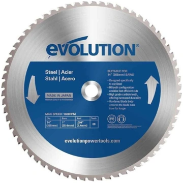 Griešanas disks Evolution EVO-355-66-S; 355 mm; Z6