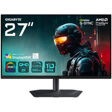 Gigabyte MO27Q2A 27 collu OLED 2K QHD spēļu monito