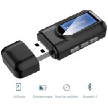 Bluetooth 5.0 adapteris ar giper basu, audio pārra