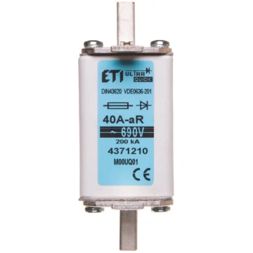 Fuse insert NH00 40A aR 690V M00UQ01 004371210 383
