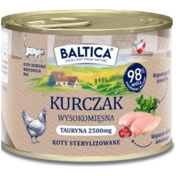 Baltica flavours of regions pieaugušo kaķu vistas 