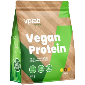 VPLAB Vegan Protein Vanilla pulveris, 500 g