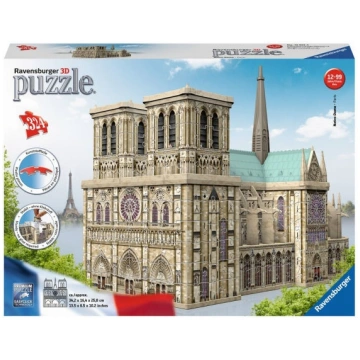 3D puzle Ravensburger Katedra Notre Dame 12523, 34