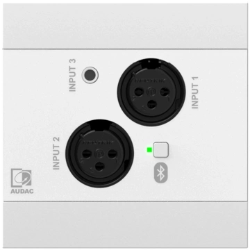 Audac NWP320/W Network input panel - 2 x XLR + 3.5