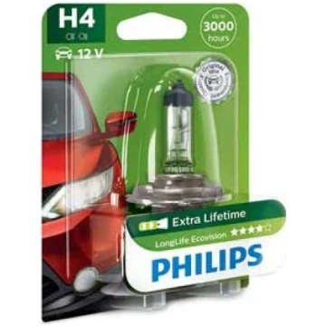 Lampa PHILIPS H4 12V LongLife EcoVision (blisteris