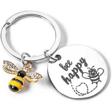 Atslēgu piekariņš - BEE HAPPY